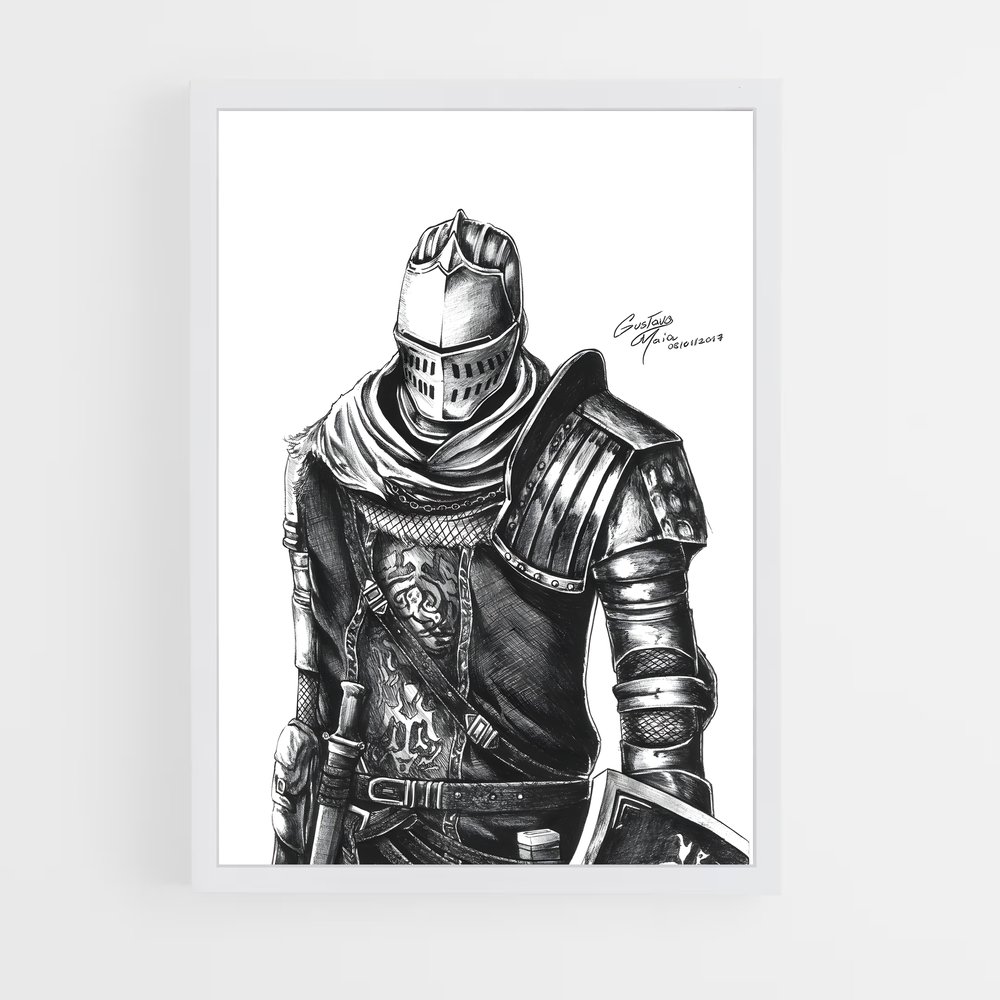 Poster Chosen undead – affiche Dark souls (vue 3)